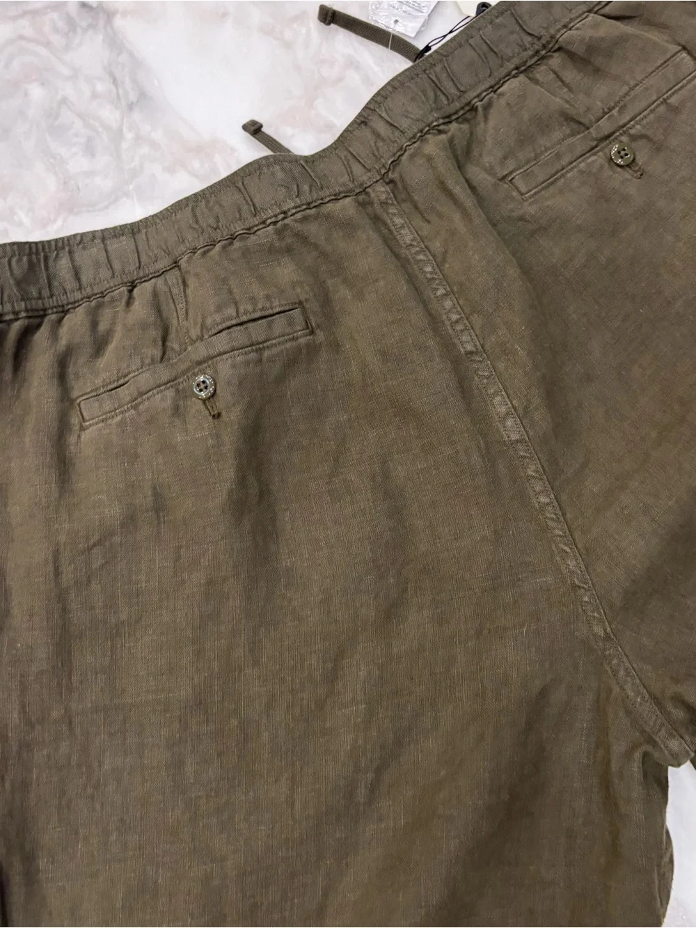 Todd Snyder Men’s Relaxed Linen Leisure Pant Size XXL Olive New